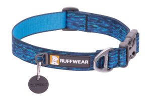 Flat Out kék mintás kutya nyakörv - Tru-Fit utazó kutyahámok