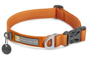 Front Range narancssárga kutya nyakörv - Front Range egyszínű kutya nyakörvek